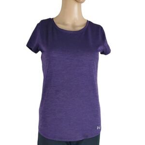 Under Armour Purple Heathered Heat Gear T-Shirt